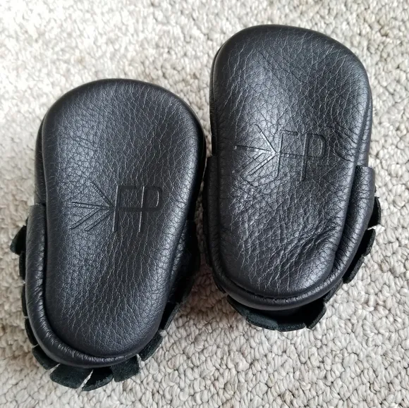 Freshly Picked Black Leather Moccasins