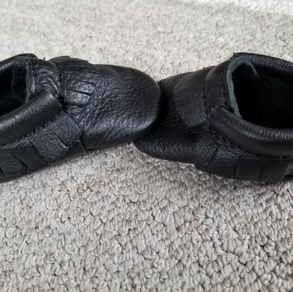 Freshly Picked Black Leather Moccasins