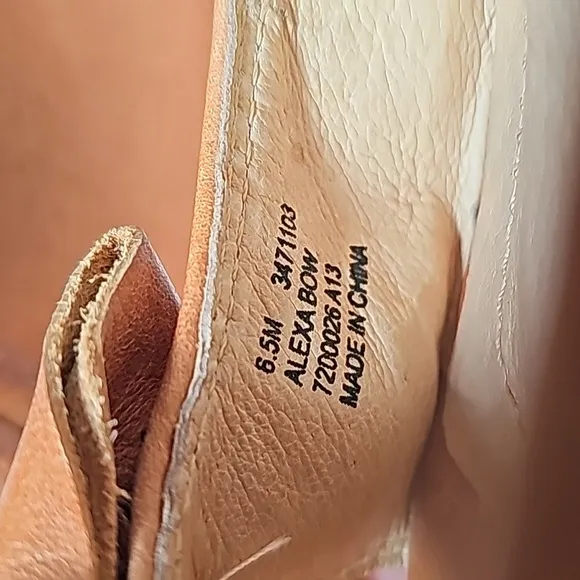 Frye Alexa Bow Wedges Sandal Shoe Platform Adjustable Open Toe Brown Leather 6.5