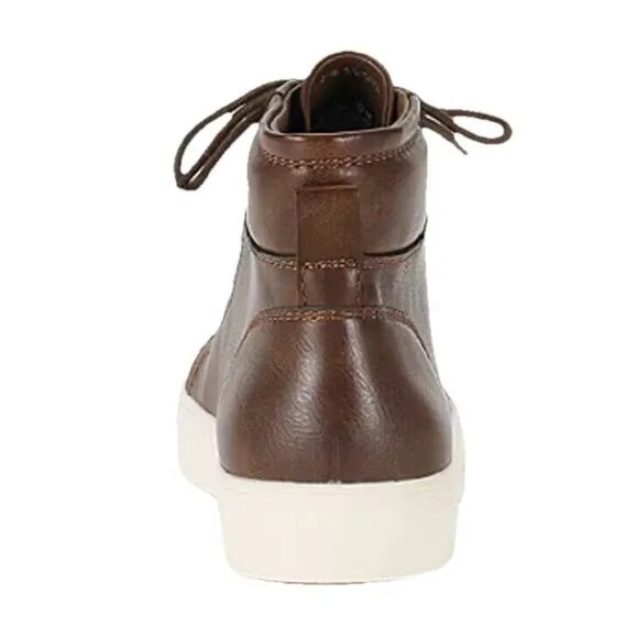 Frye and Co. Mens Eian Flat Heel Lace Up Boots SZ 12 Dark Brown