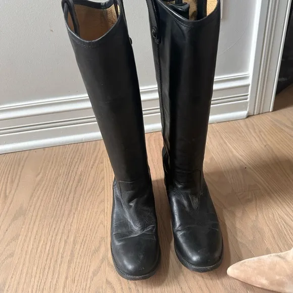 Frye Black Heeled Boots for Women