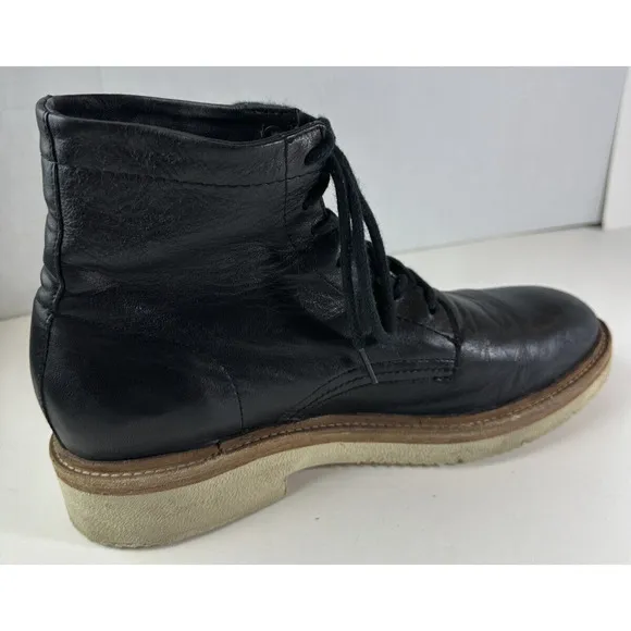 Frye Black Leather Lace Up Boots 3480721 Men’s Shoes Size 9.5 D