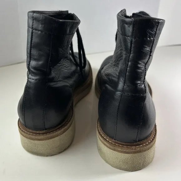 Frye Black Leather Lace Up Boots 3480721 Men’s Shoes Size 9.5 D