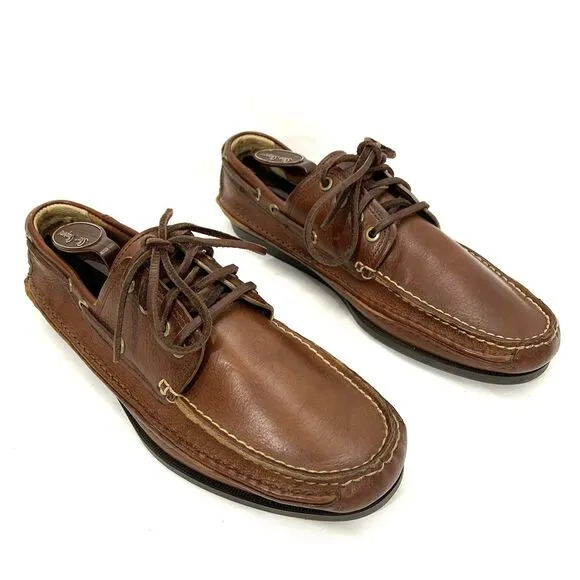 Frye Boat Shoes Leather Lace Loafers Sully Mason Camp Moc Men’s 12 - 80470