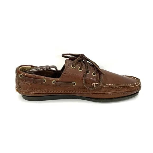 Frye Boat Shoes Leather Lace Loafers Sully Mason Camp Moc Men’s 12 - 80470