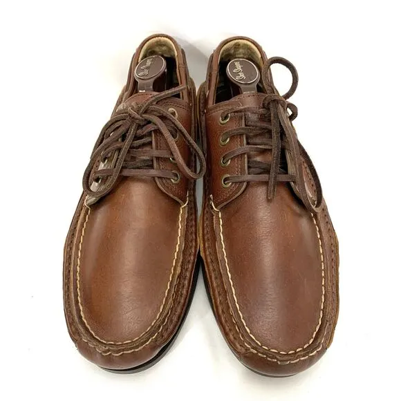 Frye Boat Shoes Leather Lace Loafers Sully Mason Camp Moc Men’s 12 - 80470