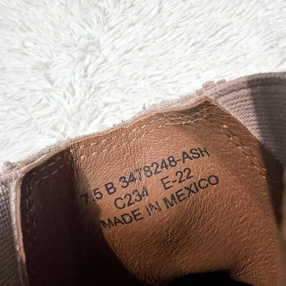 Frye Carly Zip Chelsea Flat Boots 7.5