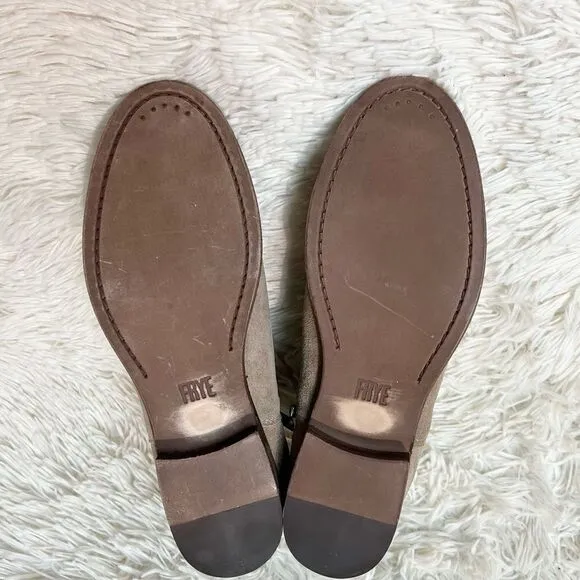 Frye Carly Zip Chelsea Flat Boots 7.5