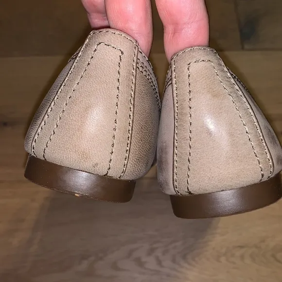 Frye Carrie Ballet Genuine Leather Flats Ash Size 6