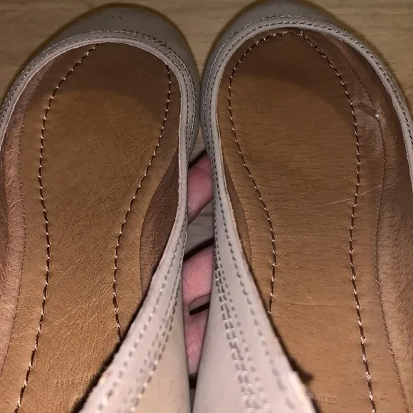 Frye Carrie Ballet Genuine Leather Flats Ash Size 6