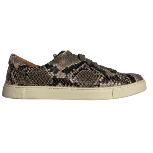 Frye Ivy Low Lace Snake 71840 Leather Lace Up Lifestyle Sneakers 8