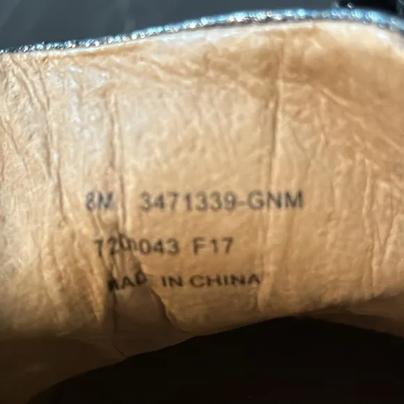 Frye Lena Metallic Leather Zip Sneakers size 8