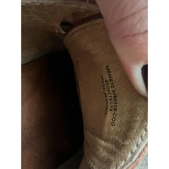 Frye Men's Boat Shoes Size 10 Brown Nubuck Leather Sully Slip On Casual Loafer