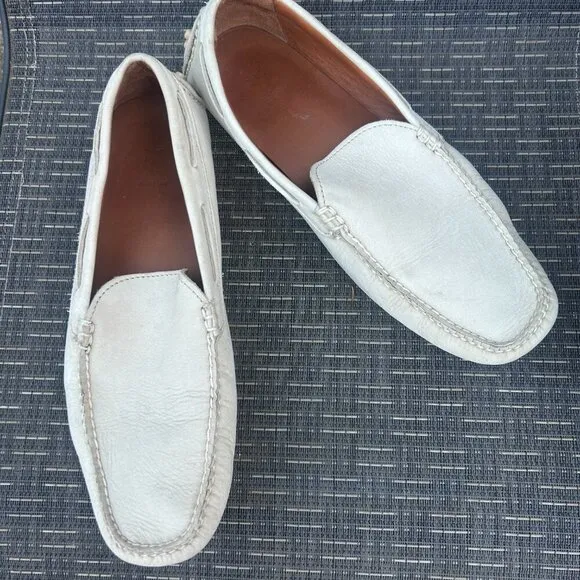 Frye Men's Venetian Sand Leather Slip On Driving Moccasins Loafers Size 10.5