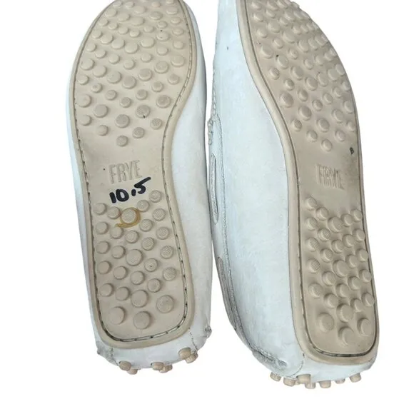 Frye Men's Venetian Sand Leather Slip On Driving Moccasins Loafers Size 10.5