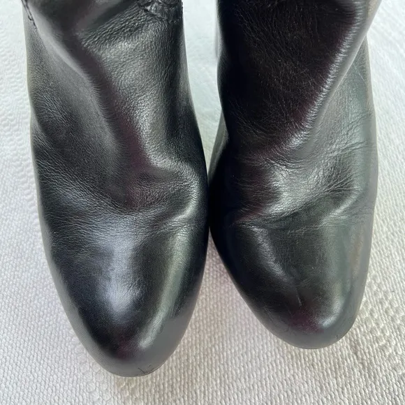 Frye Women Miranda Black Heeled Tall Boots Size 9.5