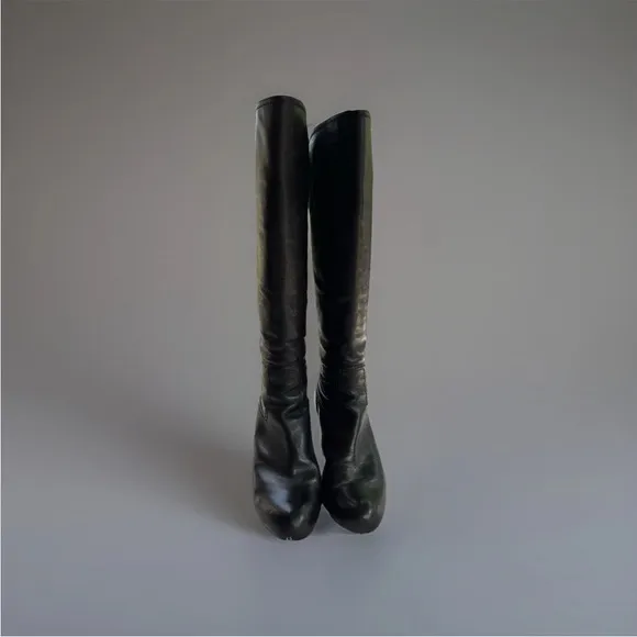 Frye Women Miranda Black Heeled Tall Boots Size 9.5