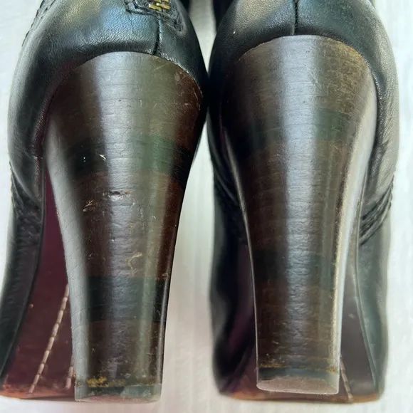 Frye Women Miranda Black Heeled Tall Boots Size 9.5