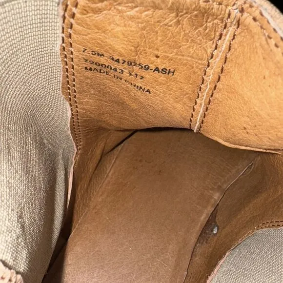 FRYE Women's Sz 7.5 ANNA CHELSEA LEATHER BOOTS / BOOTIES  Brown Western Cowgirl