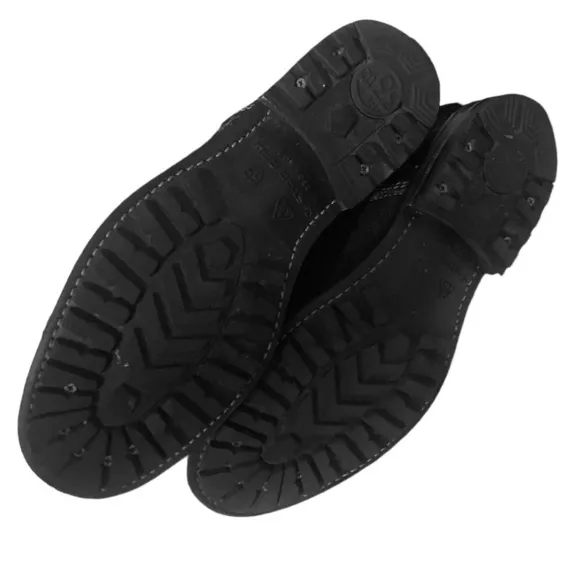 G-STAR RAW Denim &amp; Suede Leather Tie-Up Boots Mens 7 Black Style GS11036…