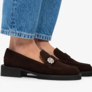 Ganni Chunky sole moccasins Brown Suede Size 38
