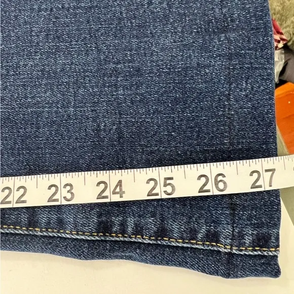 Gap Authentic Flare Leg High Rise Blue Jeans Size 24R Dark Indigo NWT
