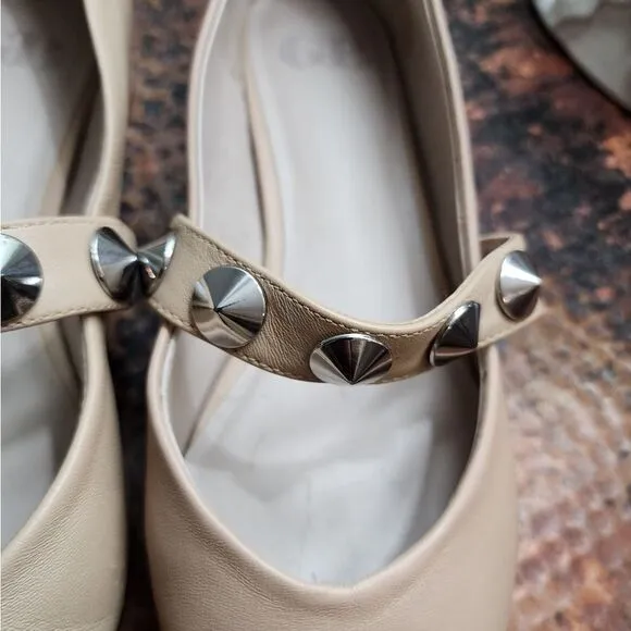 GB '4-Ever' Leather Studded Mary Jane Flats                                  367