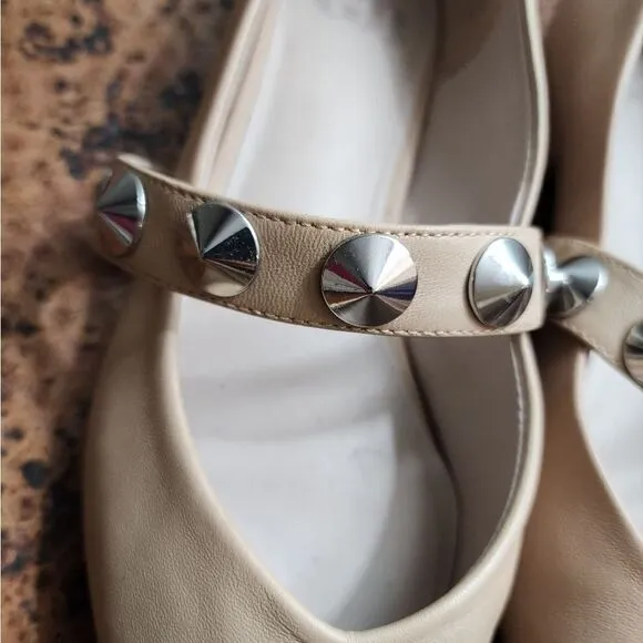 GB '4-Ever' Leather Studded Mary Jane Flats                                  367