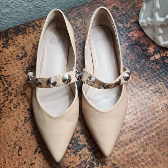 GB '4-Ever' Leather Studded Mary Jane Flats                                  367