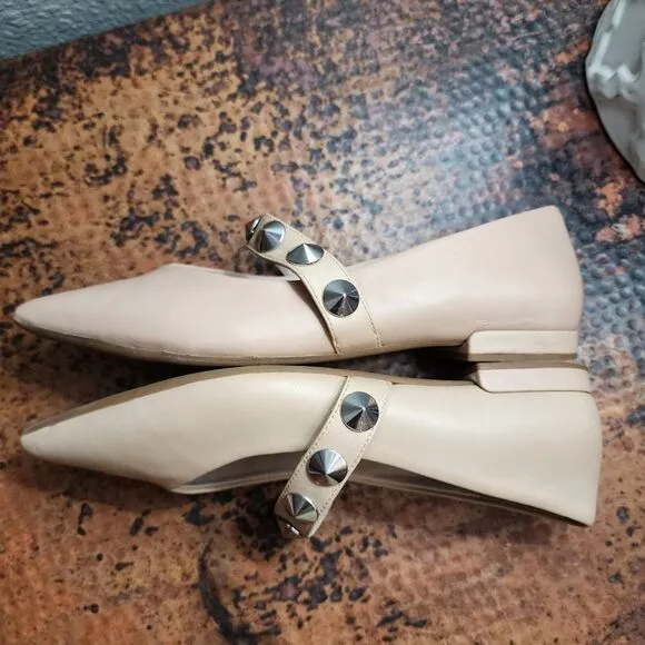 GB '4-Ever' Leather Studded Mary Jane Flats                                  367