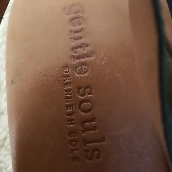 GENTLE SOULS Size 9 Black Espadrille Kendal Wedges