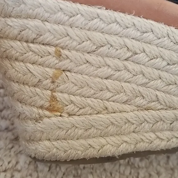 GENTLE SOULS Size 9 Black Espadrille Kendal Wedges