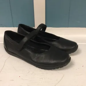 GEOX‎ Respira LEATHER BALLERINA Mary Jane FLATS Girls size 1 (32) black