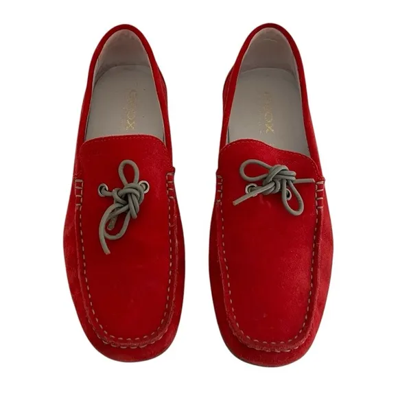 Geox Respira U Tivoli Men Slipper Moccasin Red Size EU 40/US 7