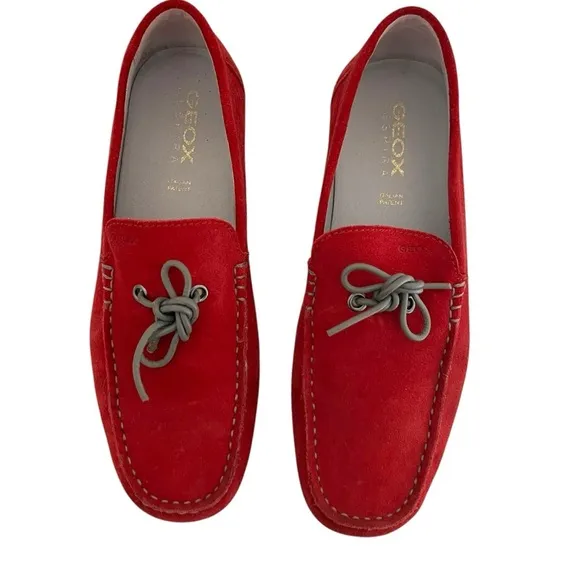 Geox Respira U Tivoli Men Slipper Moccasin Red Size EU 40/US 7