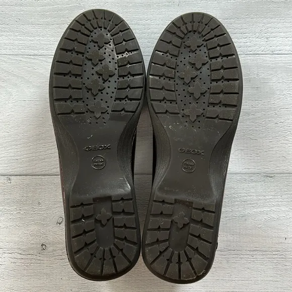 GEOX Respira Women’s Penny Loafer Flats Italian Leather Women’s Size 41 US 10