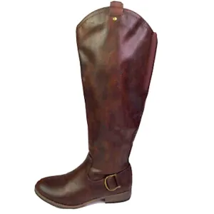 G.H Bass &amp; Co Equestrian Knee High Brown Leather Extended Calf Boots Size 6.5M