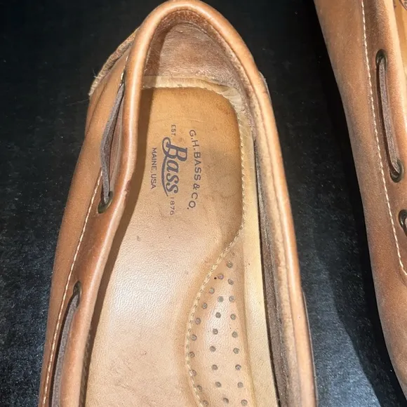 G.H. Bass &amp; Co. Women’s Woven Leather Bass Winnie Moccasins