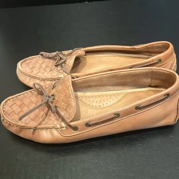G.H. Bass &amp; Co. Women’s Woven Leather Bass Winnie Moccasins