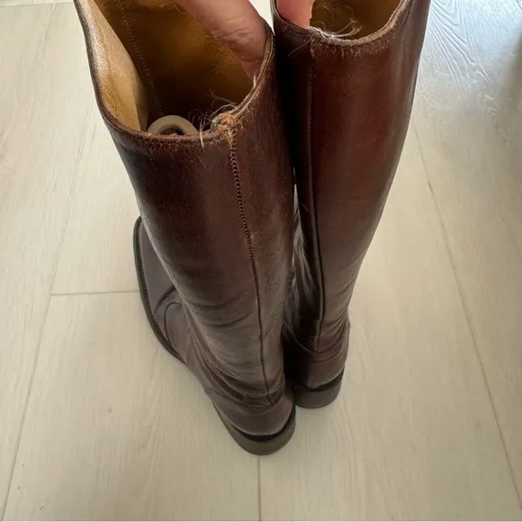 Gianni Barbato Womens Leather Knee Heeled Boots
