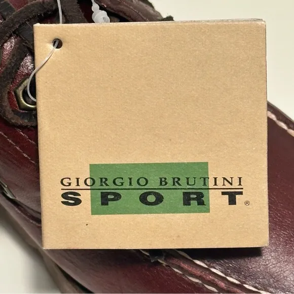 Giorgio Brutini Sport Boat Shoes Men’s Size 8 Loafer Slip On Red Leather Shoes