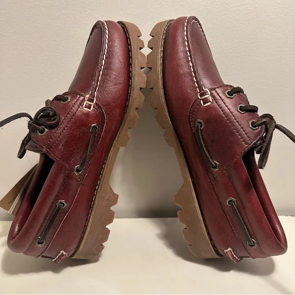 Giorgio Brutini Sport Boat Shoes Men’s Size 8 Loafer Slip On Red Leather Shoes