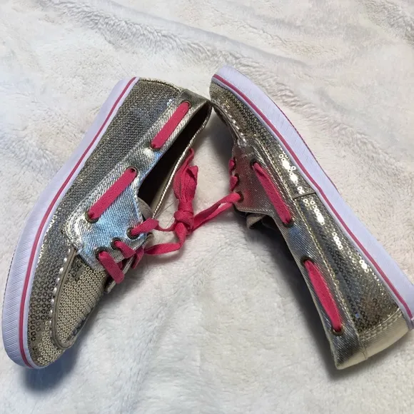 🆕Girl’s Sperry Gold Top Sider Boat Shoes