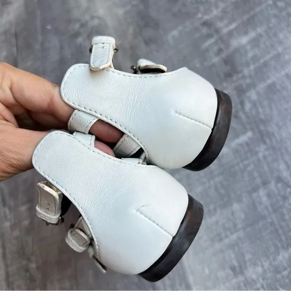 Giuseppe Zanotti Gladiator White Leather Flats Made Italy 37