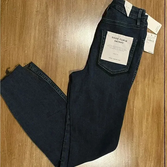 Good American Good Curve Skinny Jeans BLUE 859 ~ Size 2 / 26
