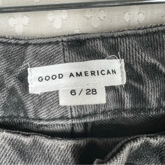Good American Washed Black 90s Relaxed High Rise Jeans
