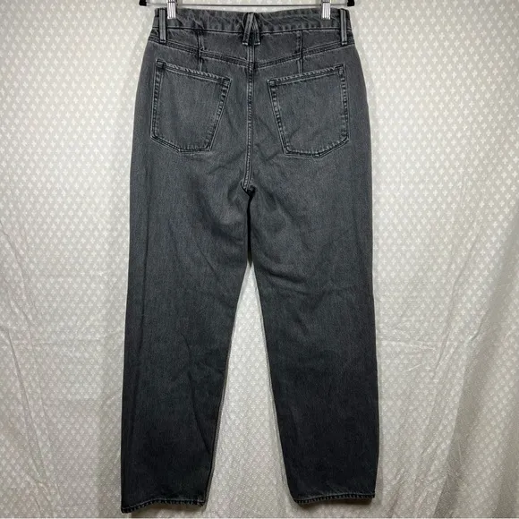 Good American Washed Black 90s Relaxed High Rise Jeans