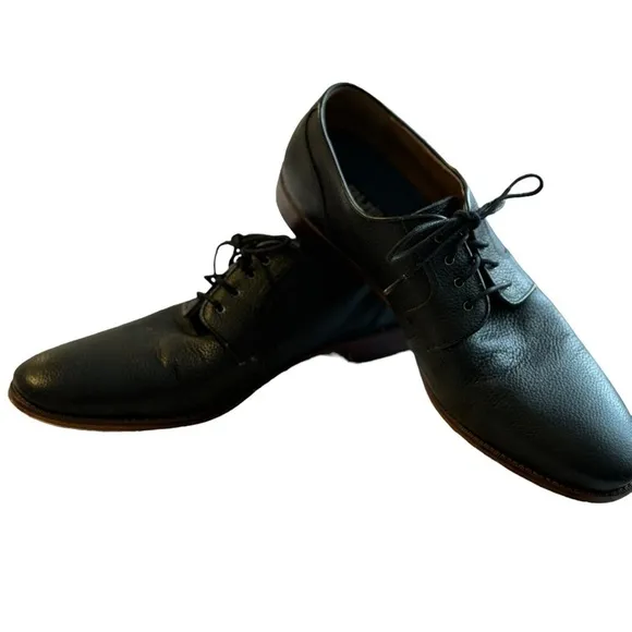 Gordon‎ Rush Woods Black Textured Leather Lace Up Derby Oxford  Shoes. SZ 10.