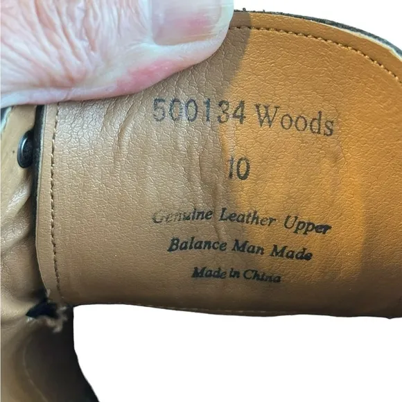 Gordon‎ Rush Woods Black Textured Leather Lace Up Derby Oxford  Shoes. SZ 10.