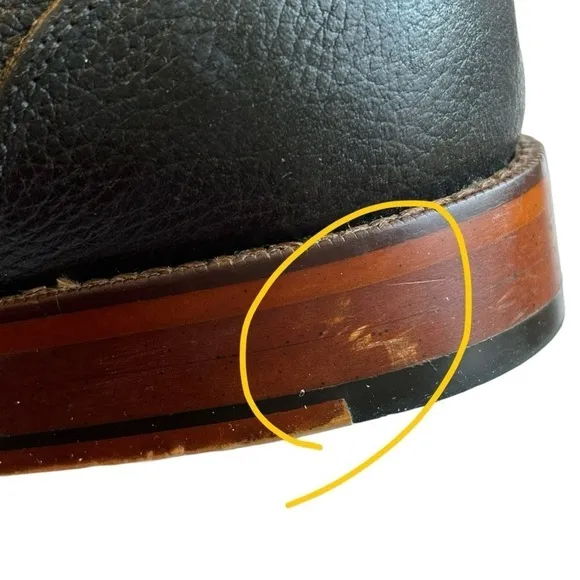 Gordon‎ Rush Woods Black Textured Leather Lace Up Derby Oxford  Shoes. SZ 10.